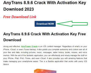 AnyTrans 8.9.6 Crack